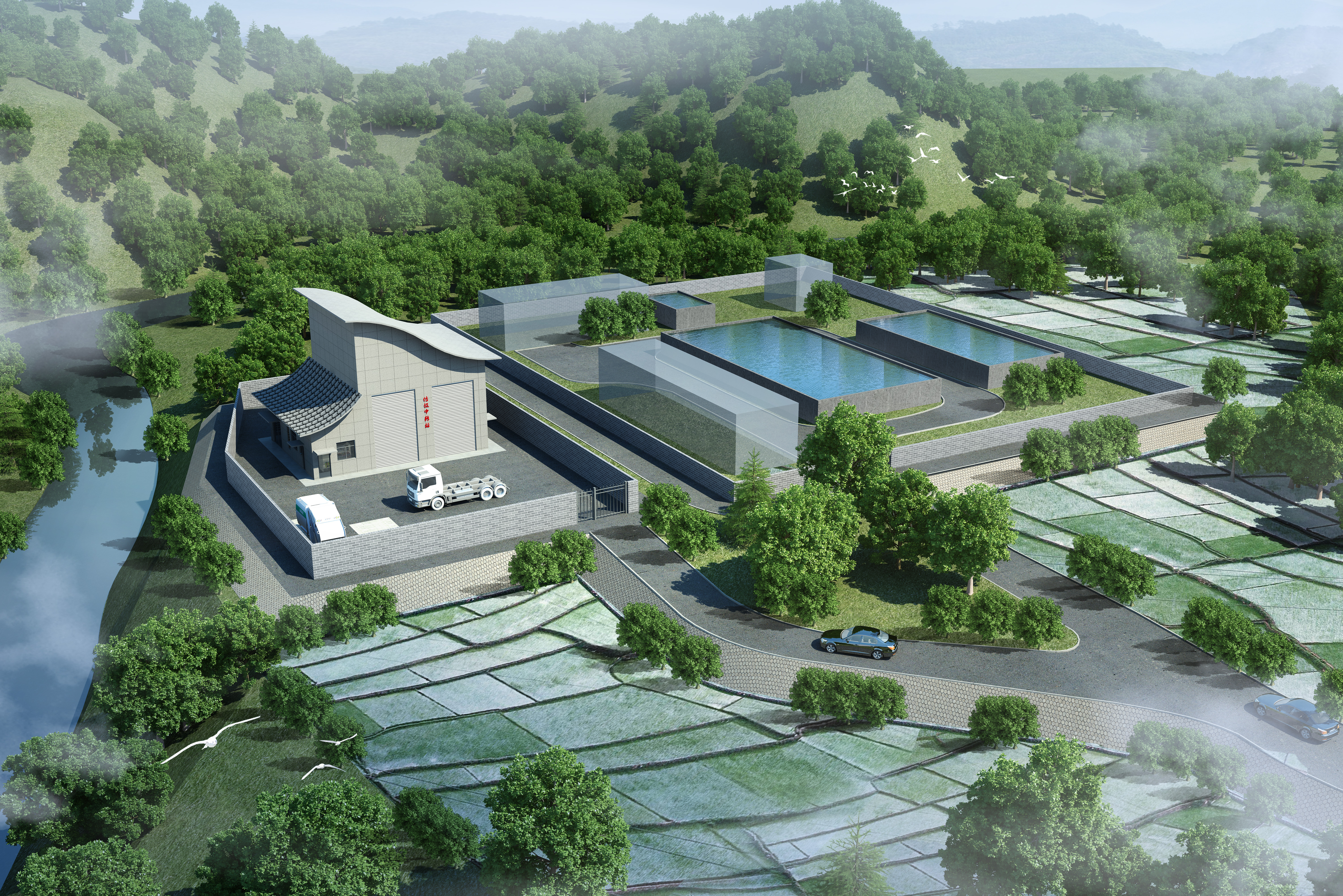 涪陵龙潭镇垃圾中转站